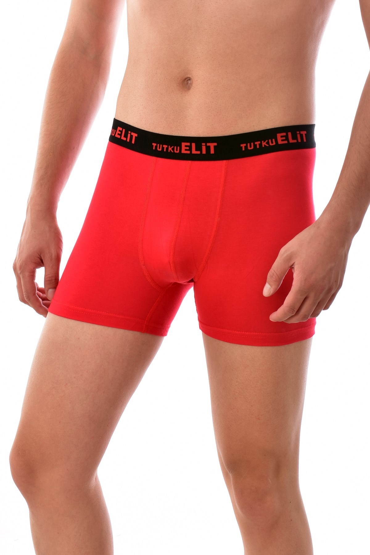 Elit 1252 Erkek Modal Elasthan Boxer KIRMIZI
