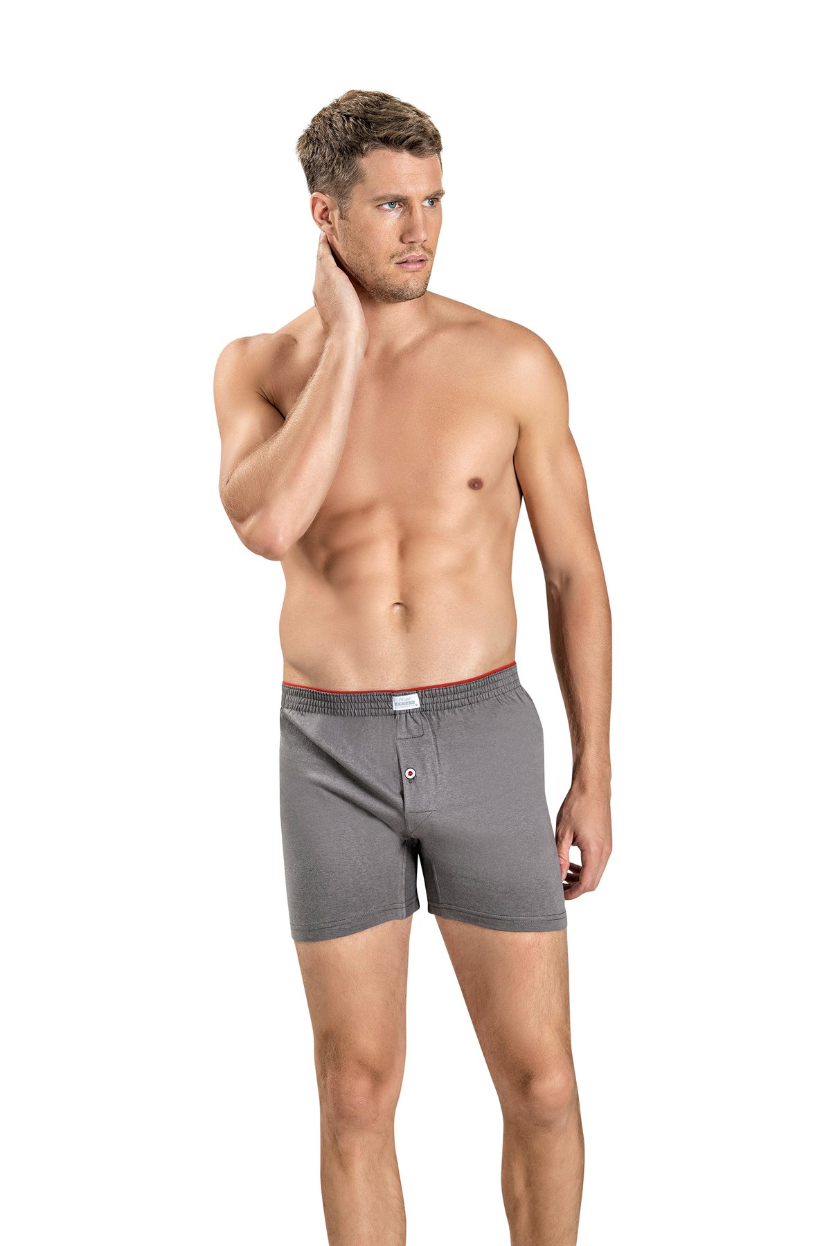 Erkek 127  Havlu Kemerli Boxer FÜME