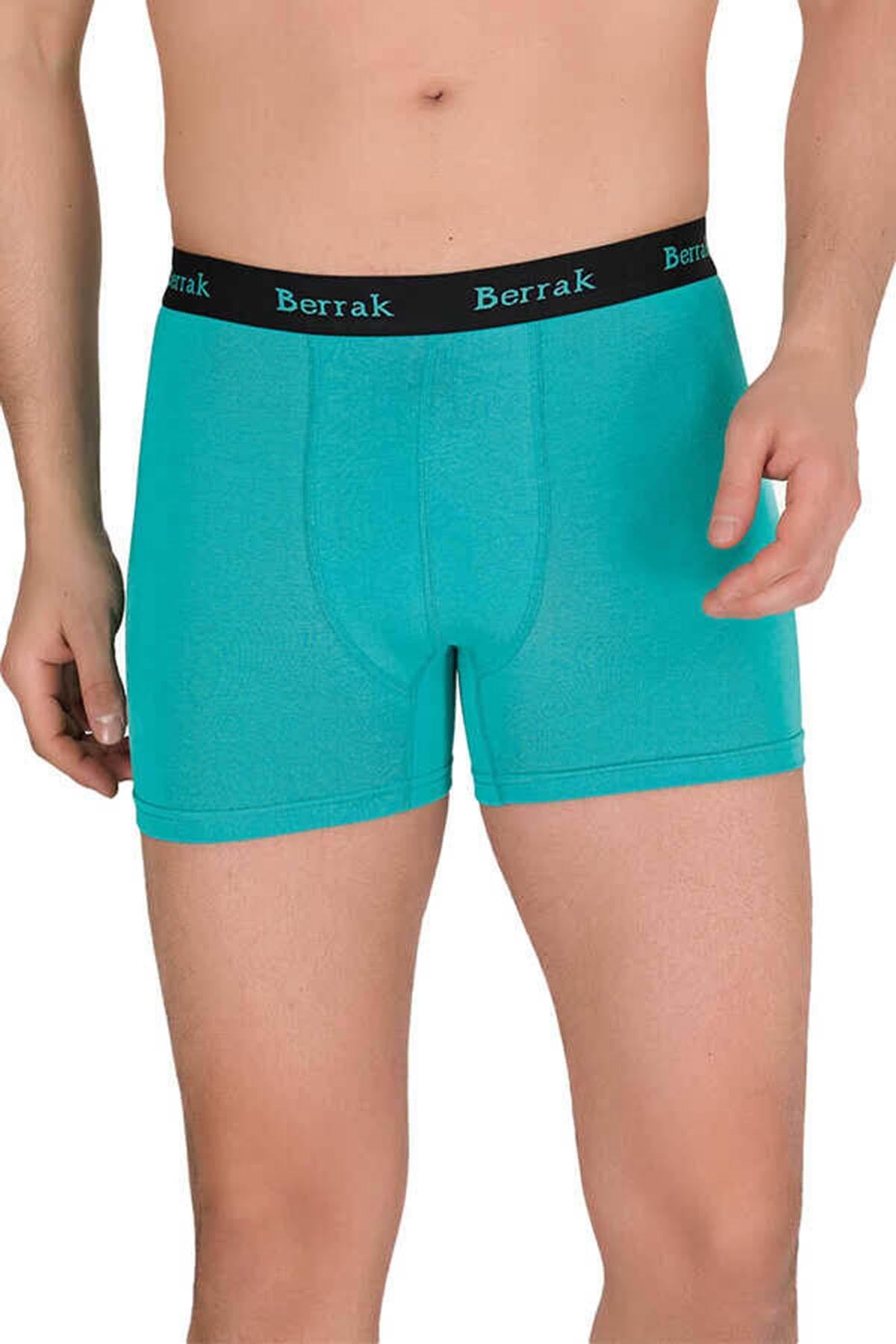 Erkek 440676 Modal Likralı Esnek Boxer açık mavi