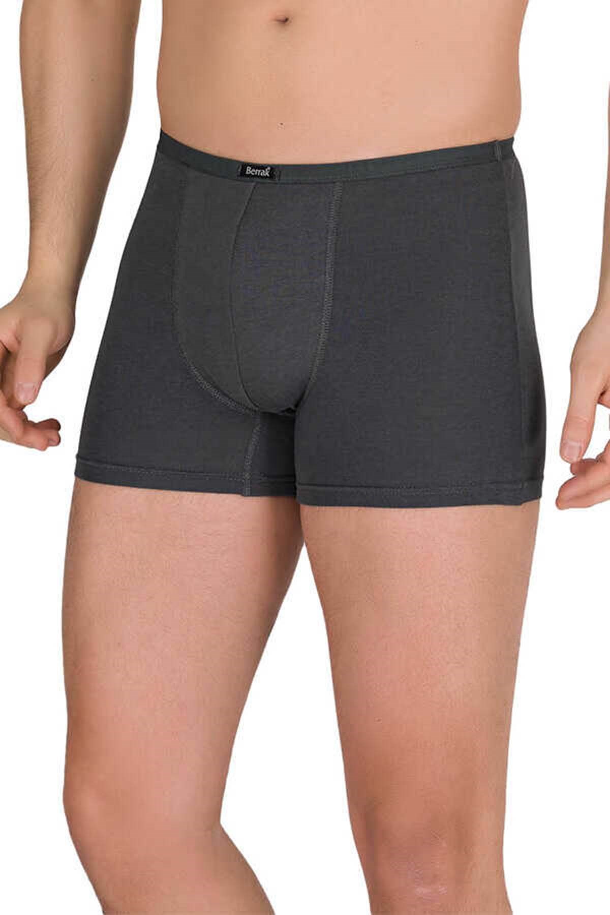 Erkek 440688 Düz Modal Boxer FÜME