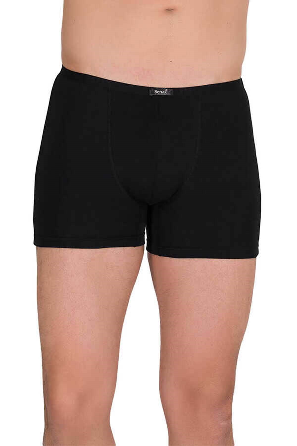 Erkek 440688 Düz Modal Boxer SİYAH