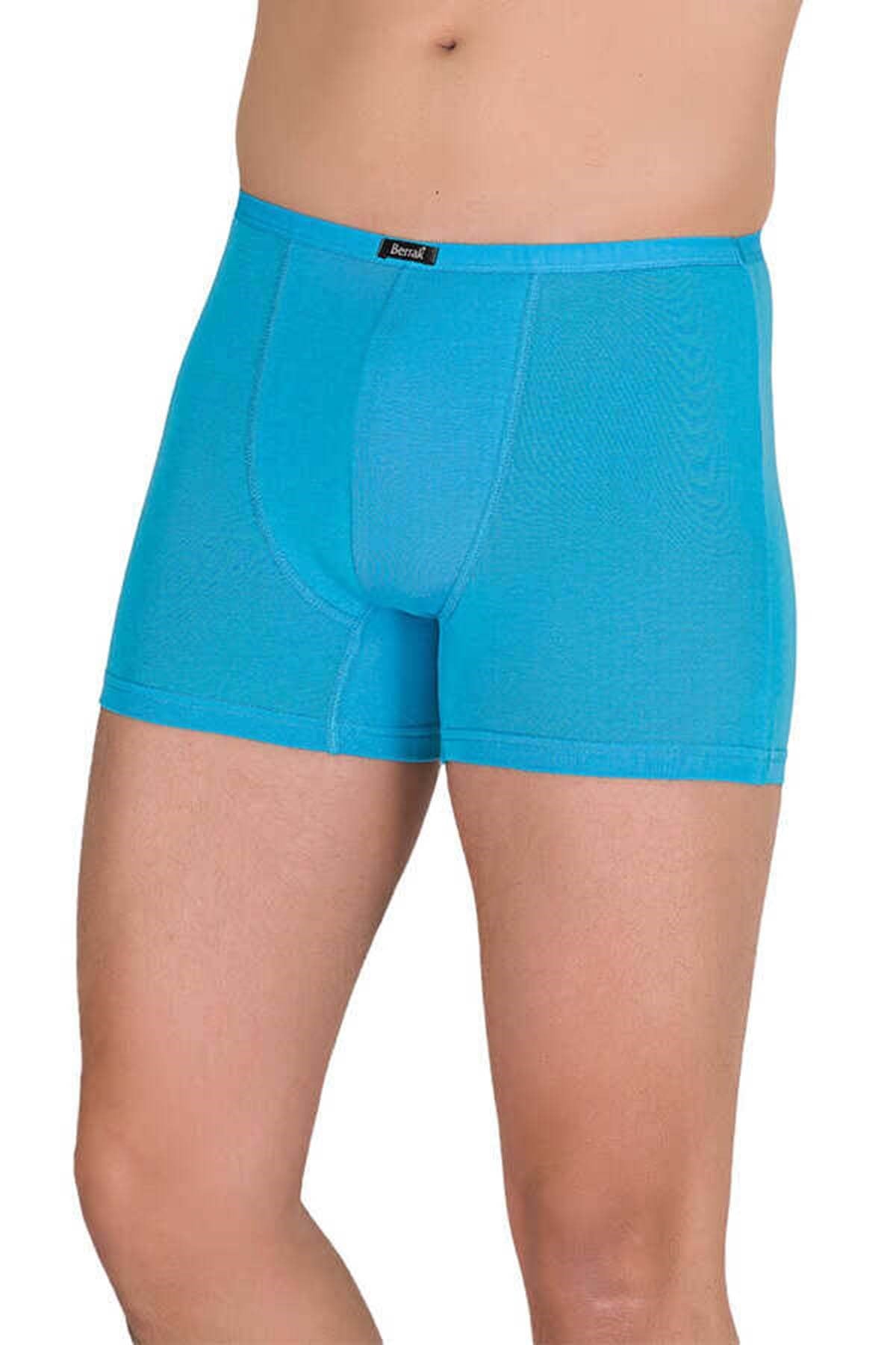 Erkek 440688 Düz Modal Boxer TURKUAZ
