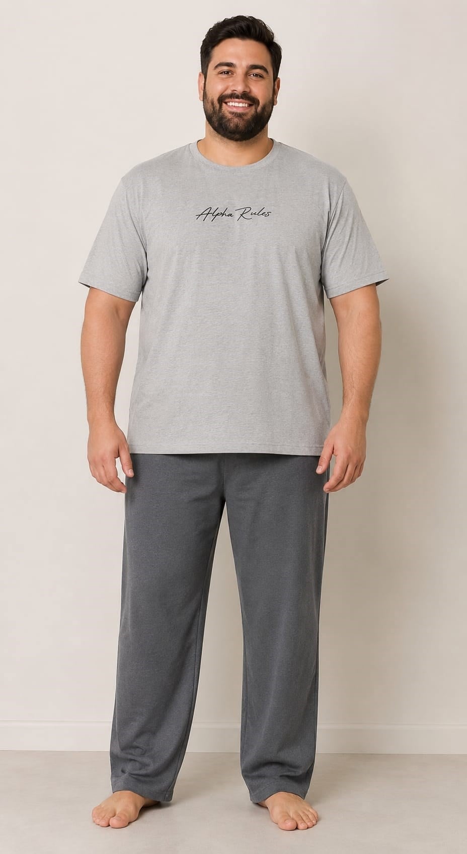 Erkek 601-15 Kısa Kol %95 Cotton Pijama Takım
