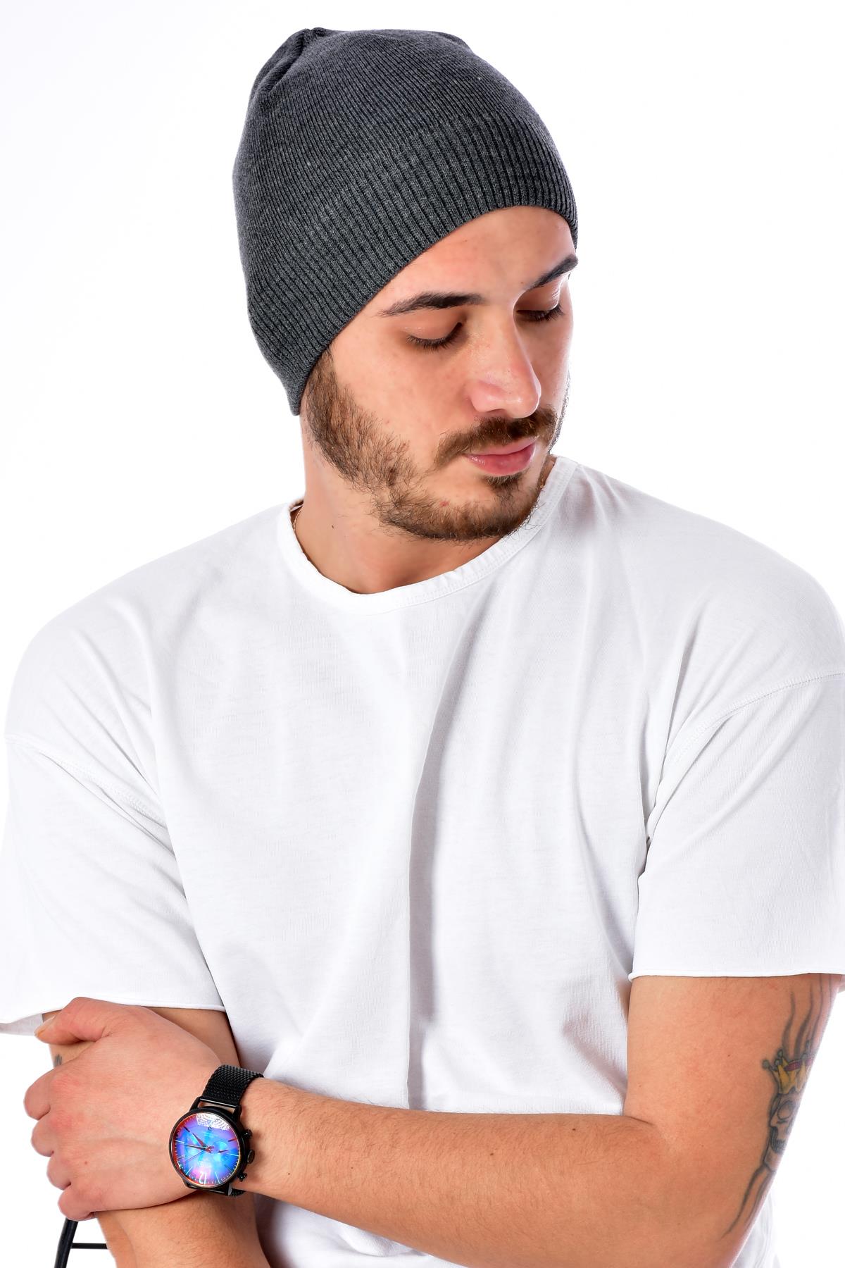 Erkek Klasik Örgü Bere