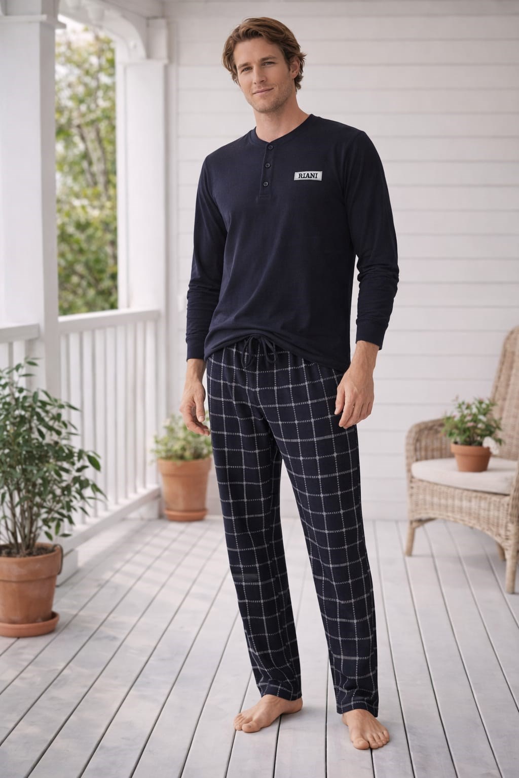 Erkek Uzun Kol 01198 Süprem Pijama Takımı