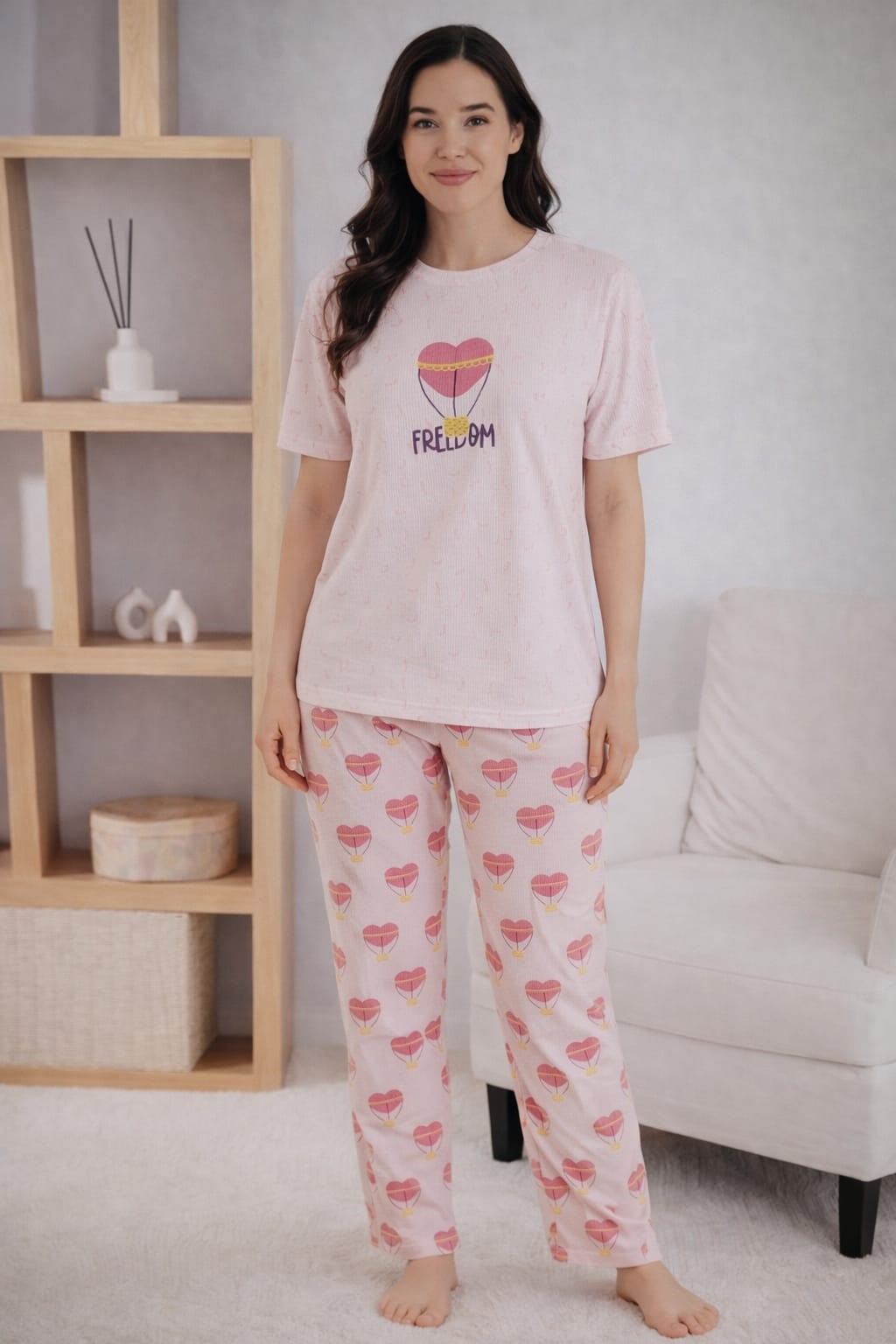 Kadın 1905-1 Kısa Kol Oslo Pijama Takımı