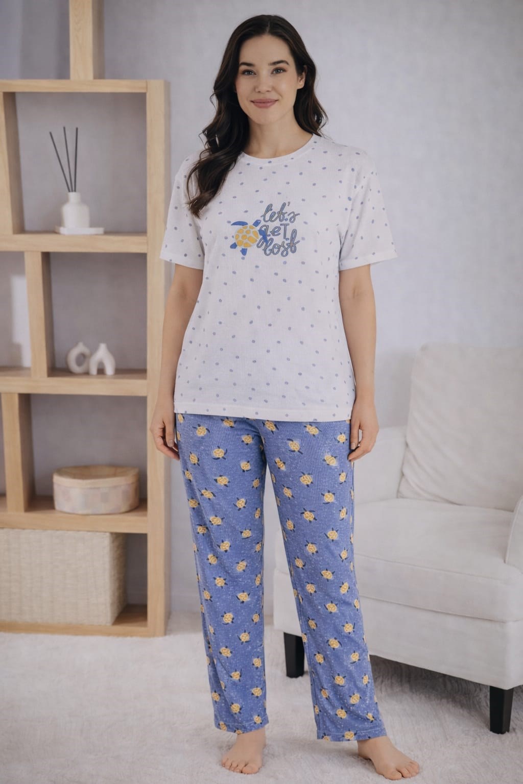 Kadın 905-10 Kısa Kol Oslo Pijama Takımı