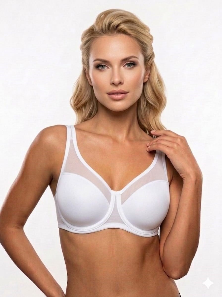 Kadın Pemilo Tül Detaylı Lj Ultra Soft C Cup Toparlayıcı Sütyen