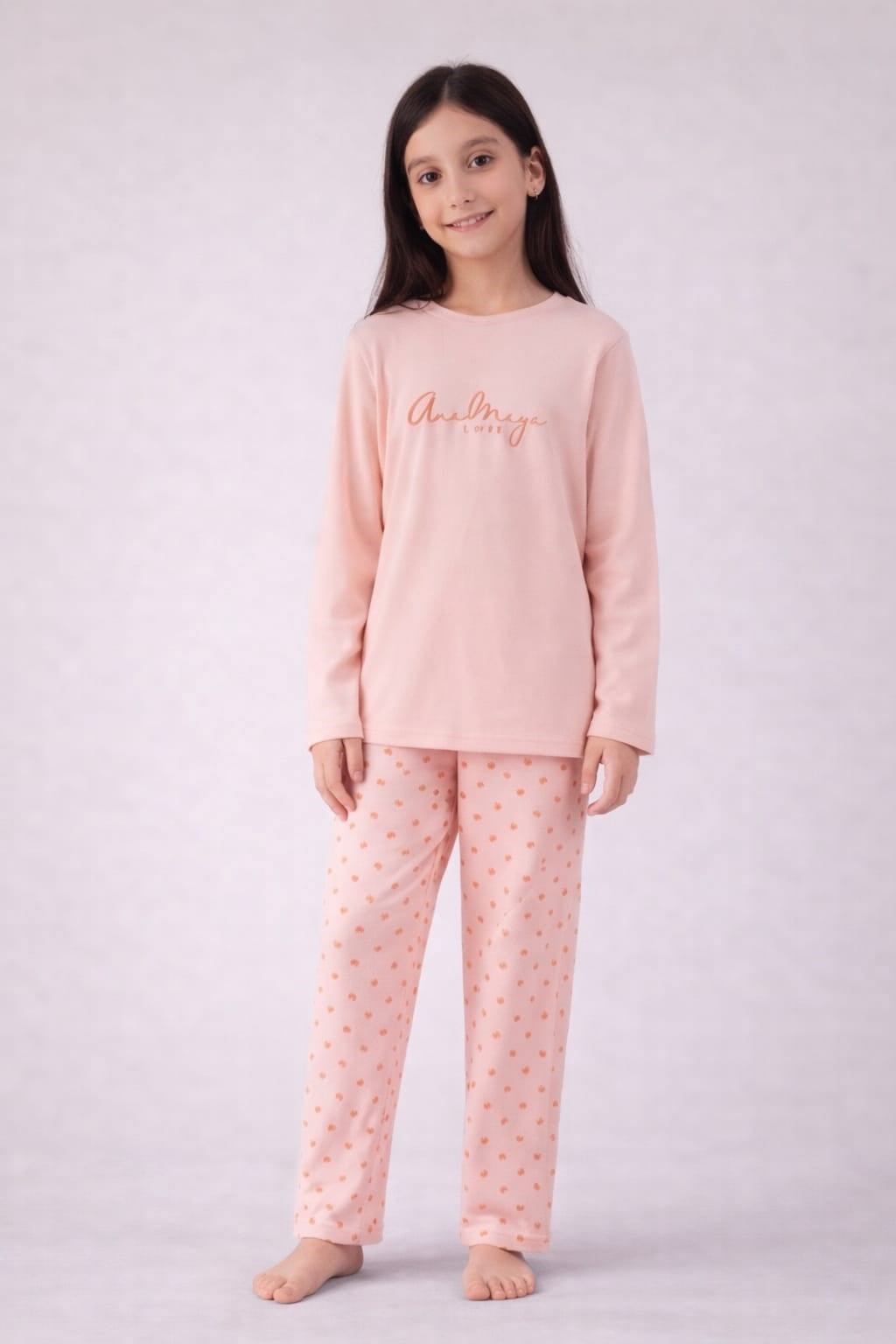 Kız Çocuk 15578 Uzun Kol % 100 Pamuk Pijama Takımı
