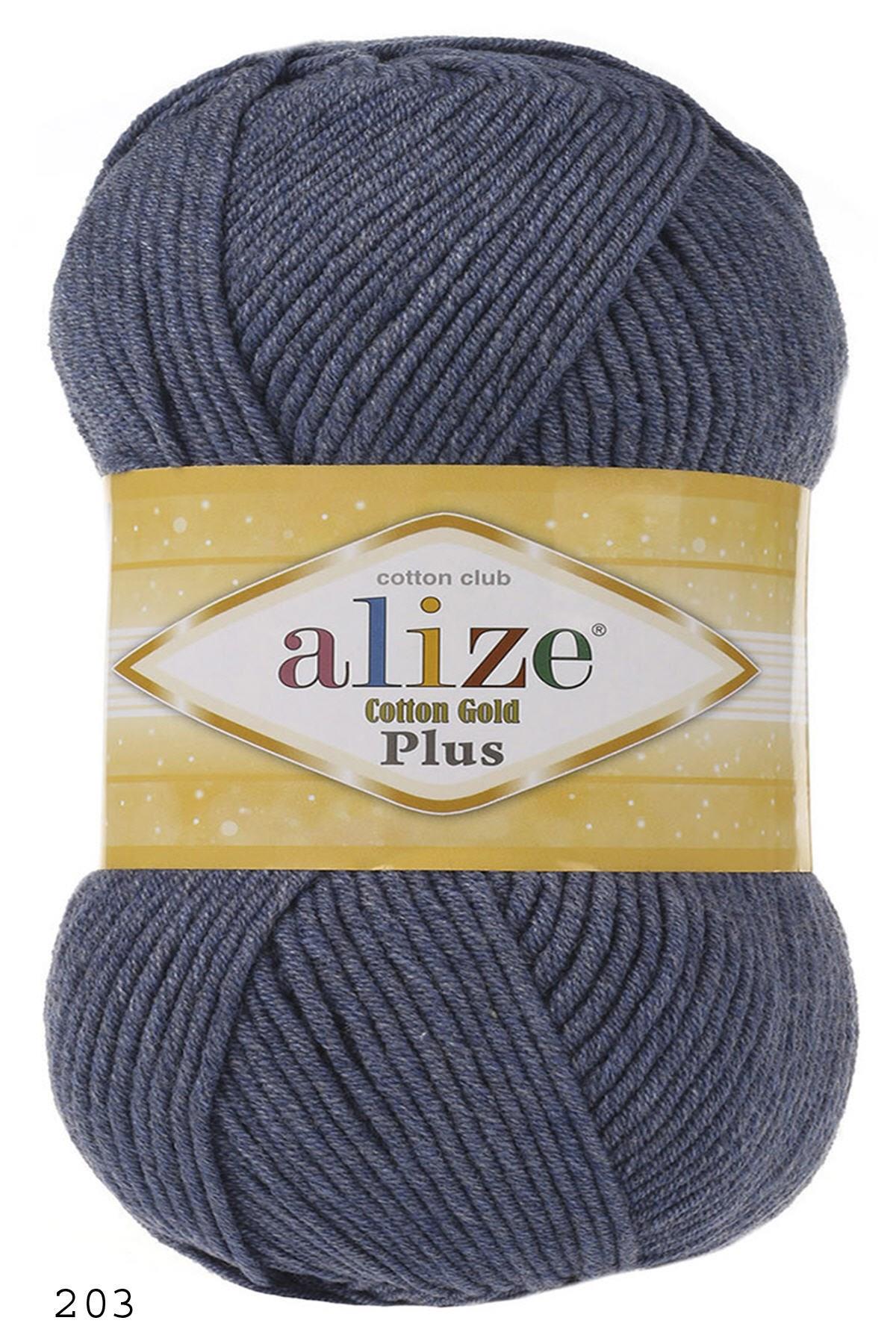 Alize Cotton Gold Plus (203 Denim Melanj) | El Örgü İplikleri | Tekstilland