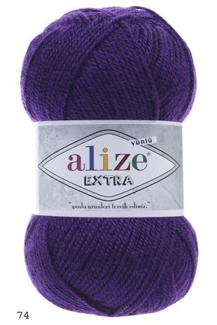 Alize Extra (74 Mor) | El Örgü İplikleri | Tekstilland