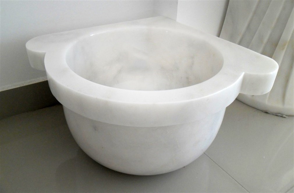 Hamam Kurnası Köşe Beyaz