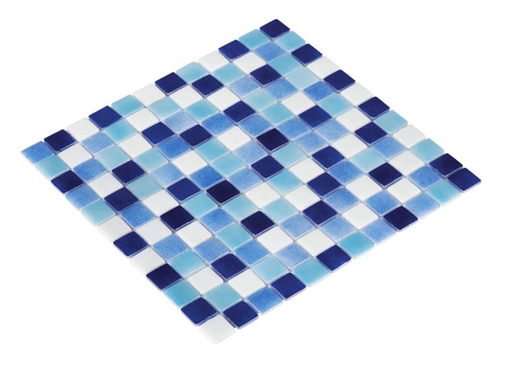 Mozaik - Beyaz/Mavi/Yeşil Ton