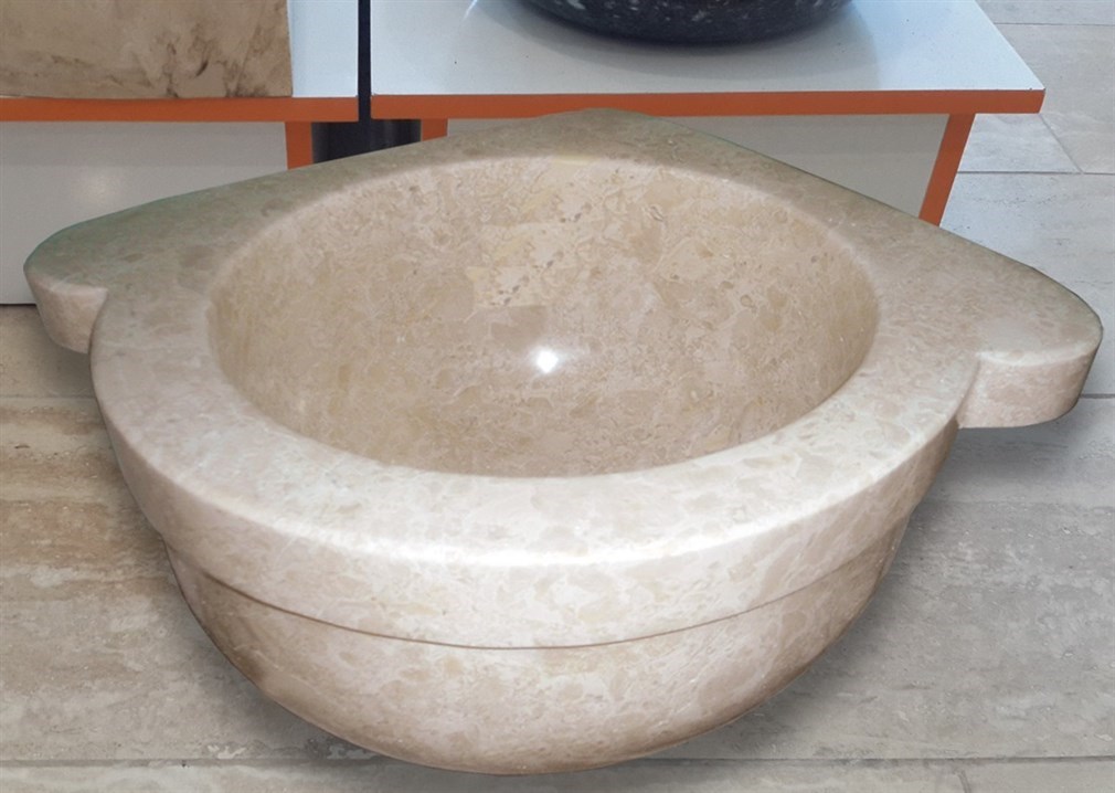 Türk Hamam Kurnası - Bej