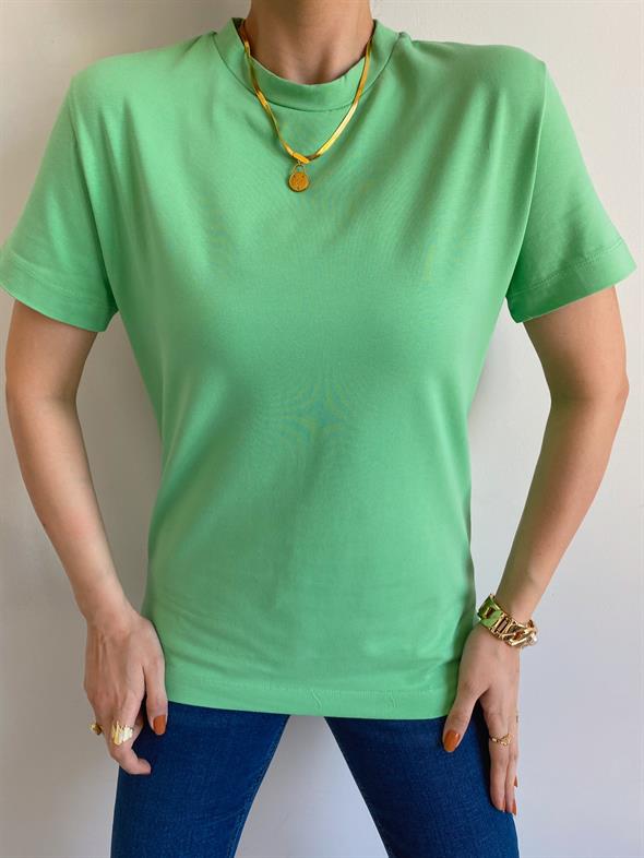 Yeşil Linen Tişört
