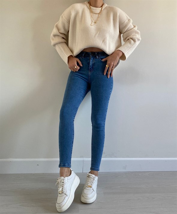 Açık Mavi Martin Skinny Jean