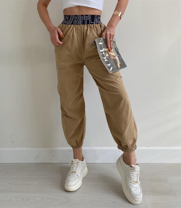 Camel Paça Lastikli Ripplab Pantolon