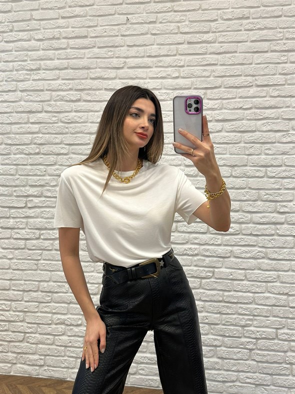 Ekru Modal Tshirt
