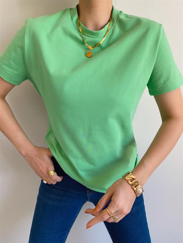 Yeşil Linen Tişört