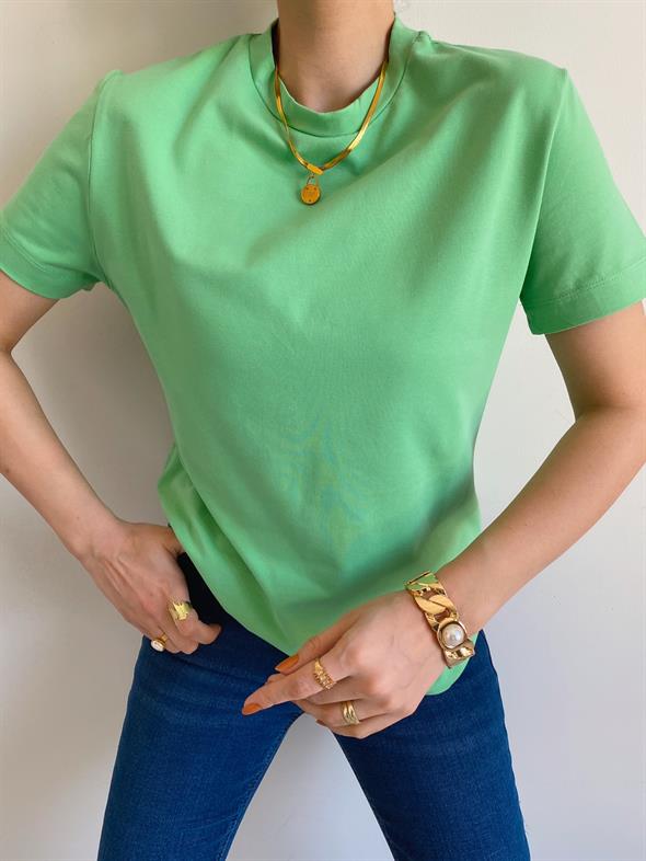 Yeşil Linen Tişört