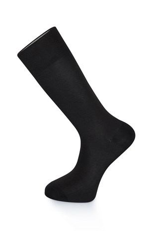Merserize Erkek Siyah Çorap