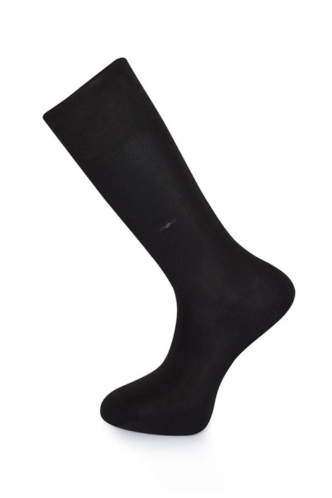 Merserize Erkek Siyah Çorap