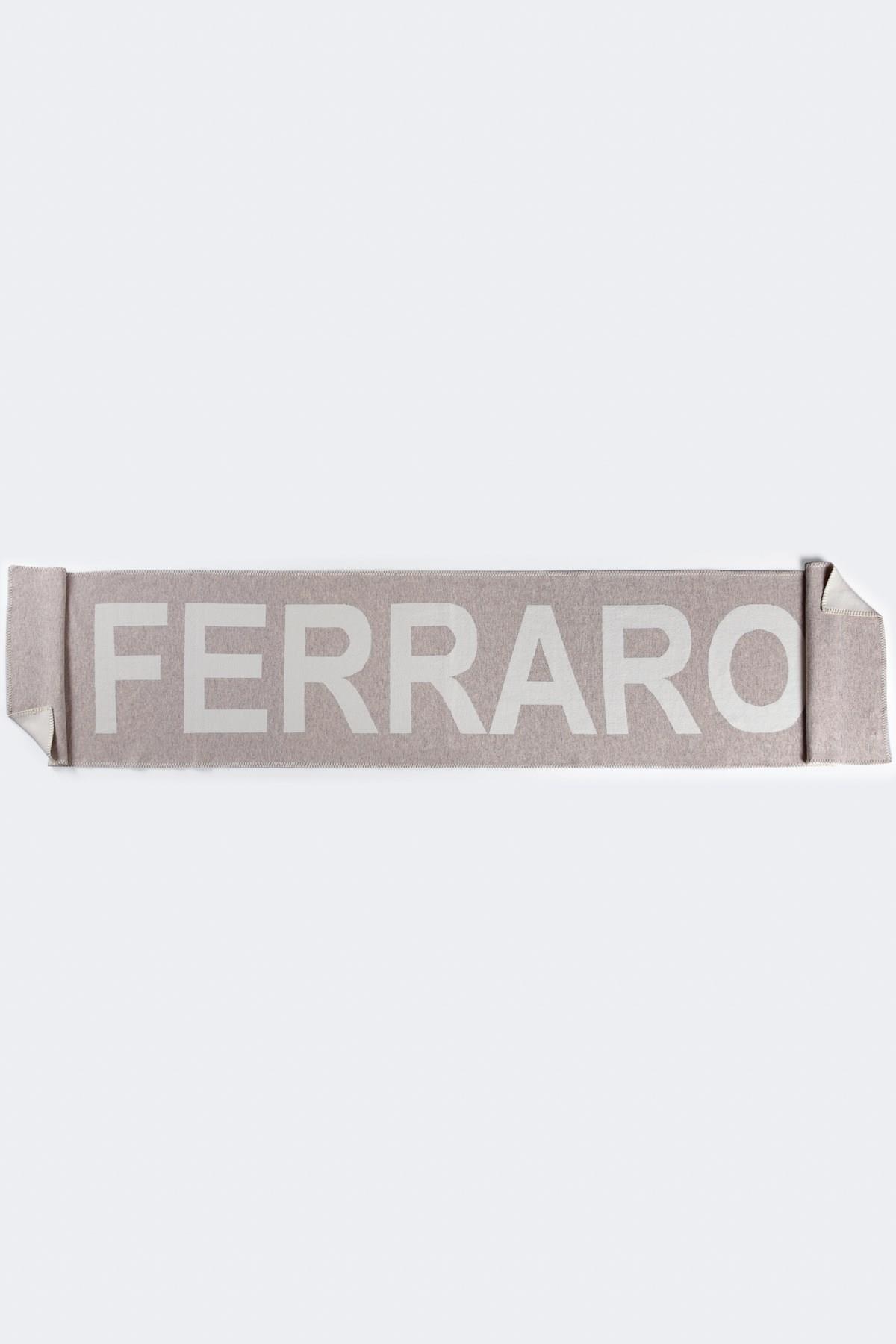 Ferraro A.Bej/Ekru Kroşeta Detaylı Kaşmir Karışımlı Kadın Triko Atkı