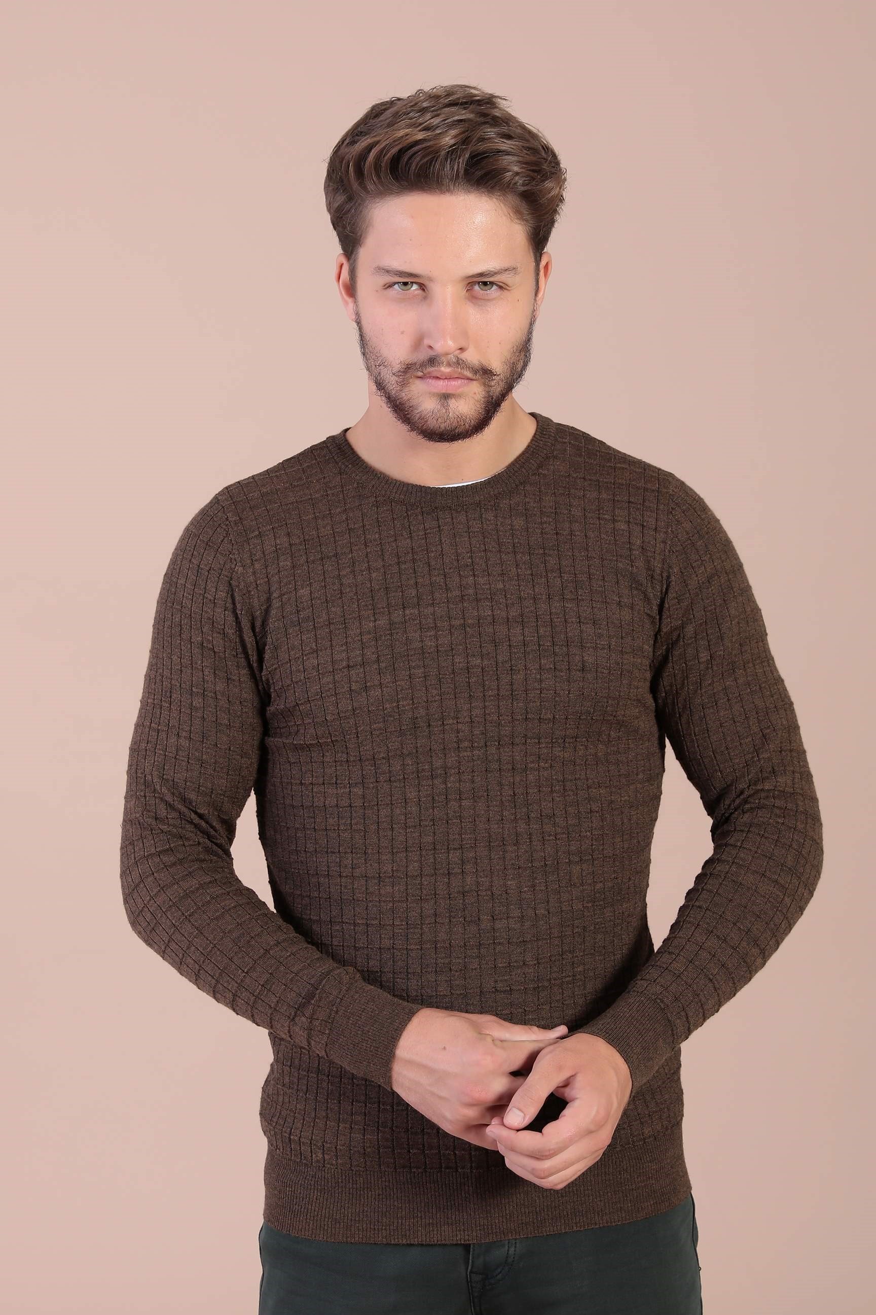 Ferraro Bisiklet Yaka Superfine Yün Kazak