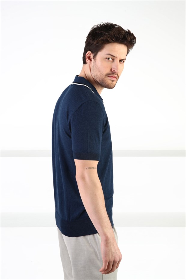 Ferraro A.Laci Düğmeli Polo Yaka %100 Pamuk Erkek Triko T-Shirt