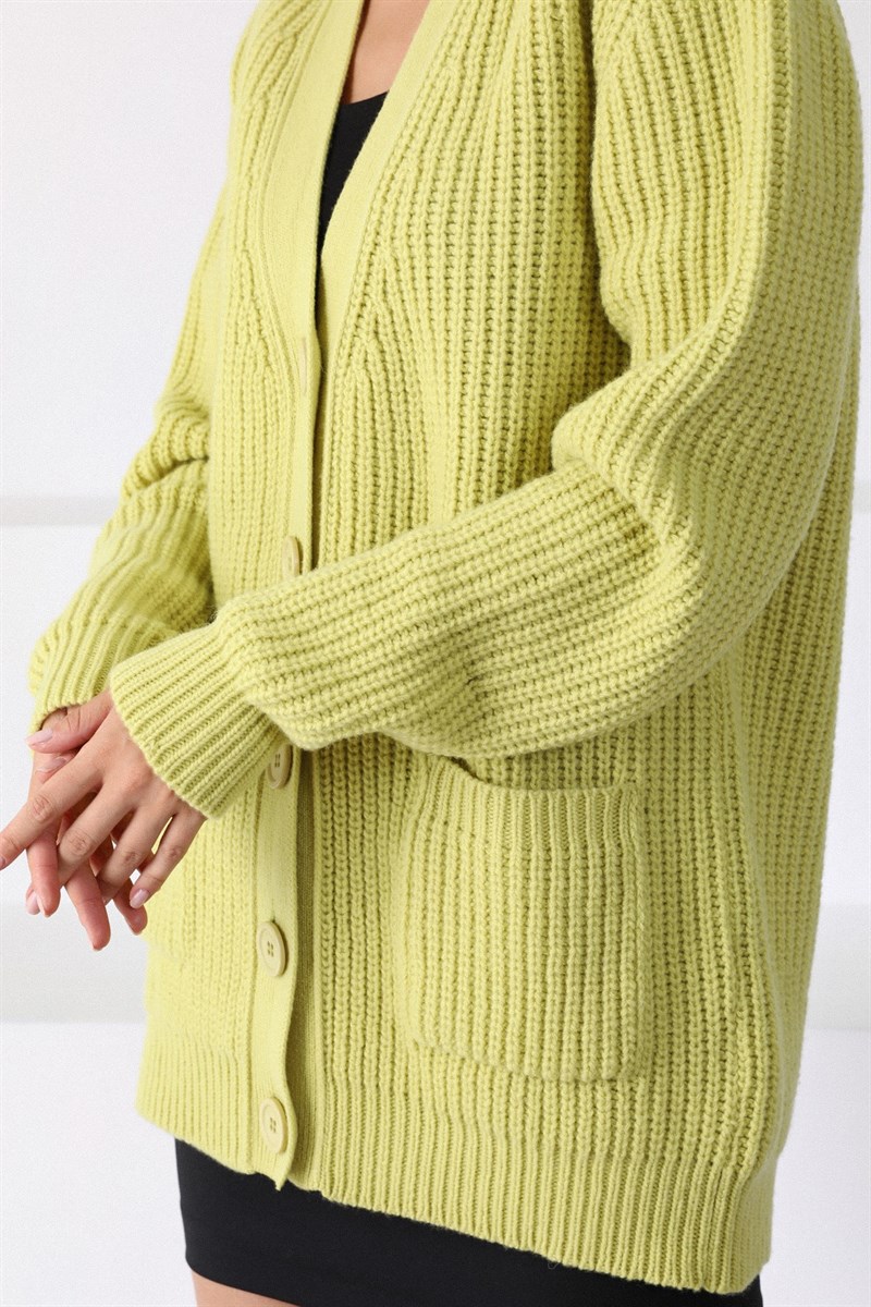 Ferraro Filo Kuzu Yünü Oversize Kadın Triko Hırka