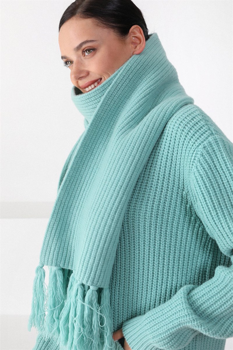 Ferraro Lift Merino Yün Kadın Atkı Bere Takımı