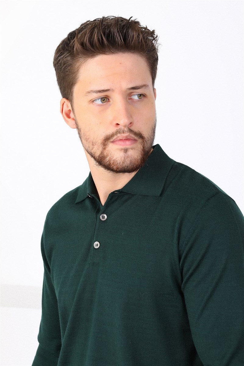 Ferraro Nefti Polo Yaka Superfine Erkek Triko Kazak