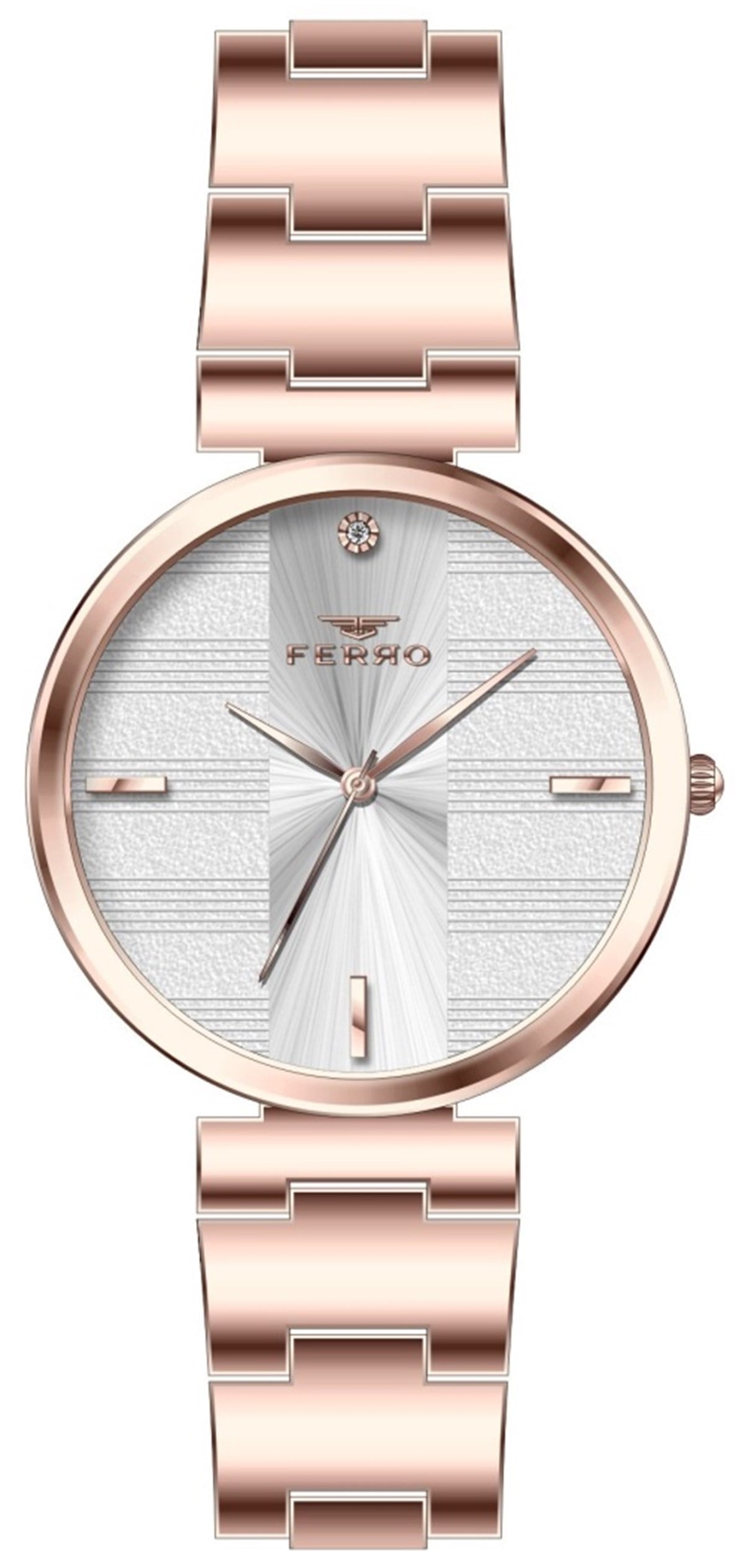 Ferro Rose Celik Kordon Kadın Kol Saati F21120A-C F21120A-C