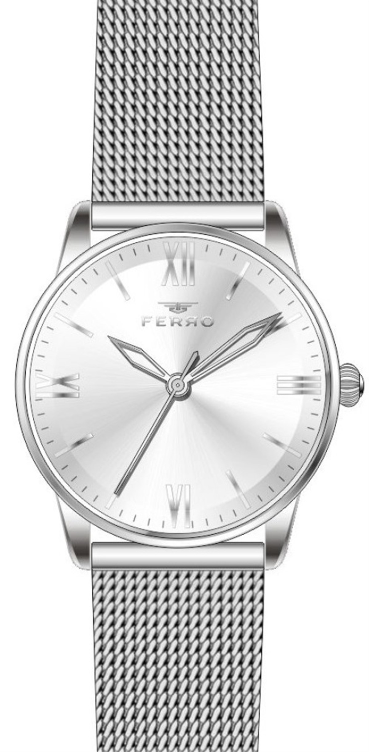 Ferro Gumus Hasır Kordon Kadın Kol Saati F21182C-A F21182C-A