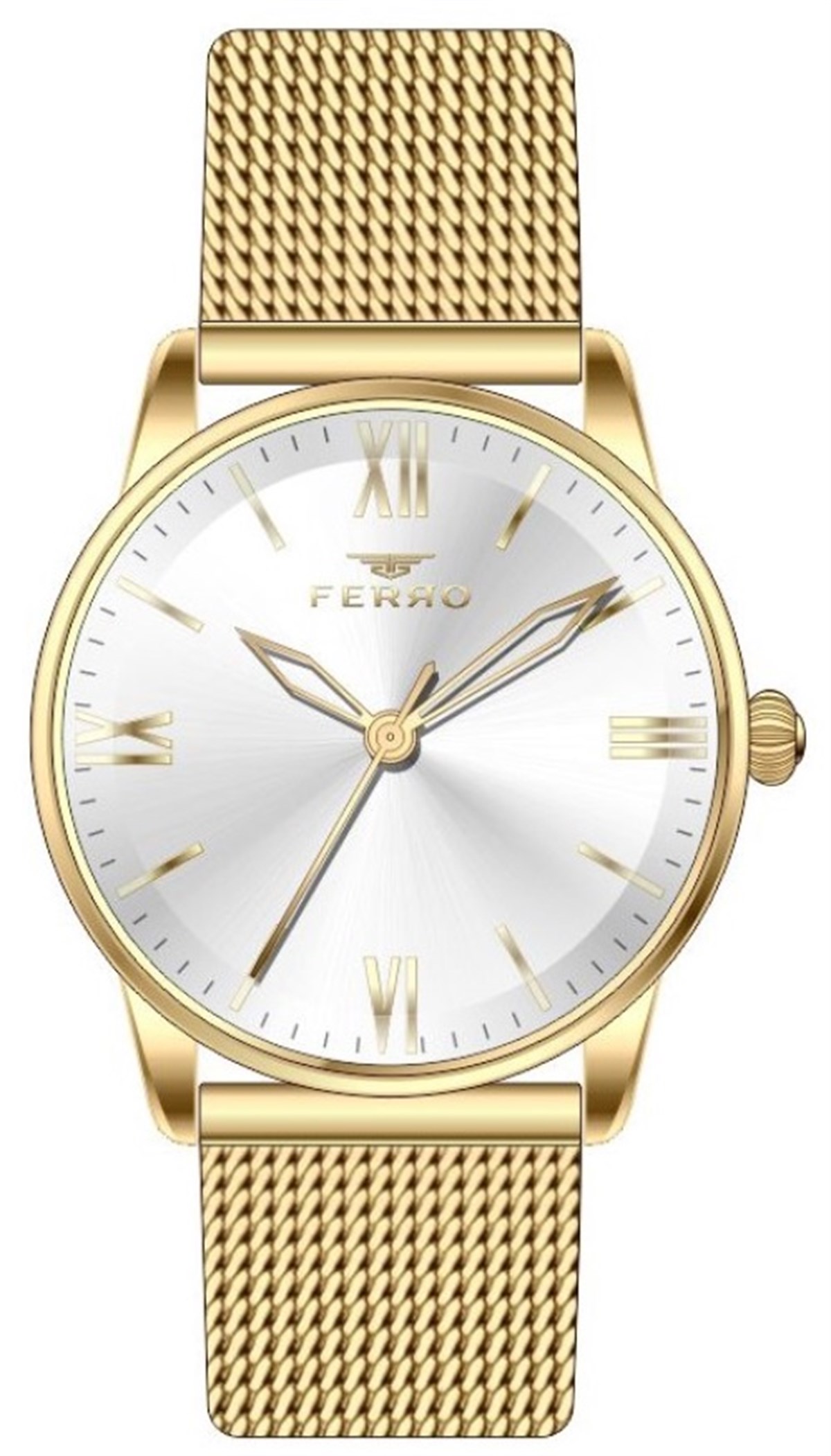 Ferro Sarı Hasır Kordon kadın Kol Saati F21182C-B F21182C-B