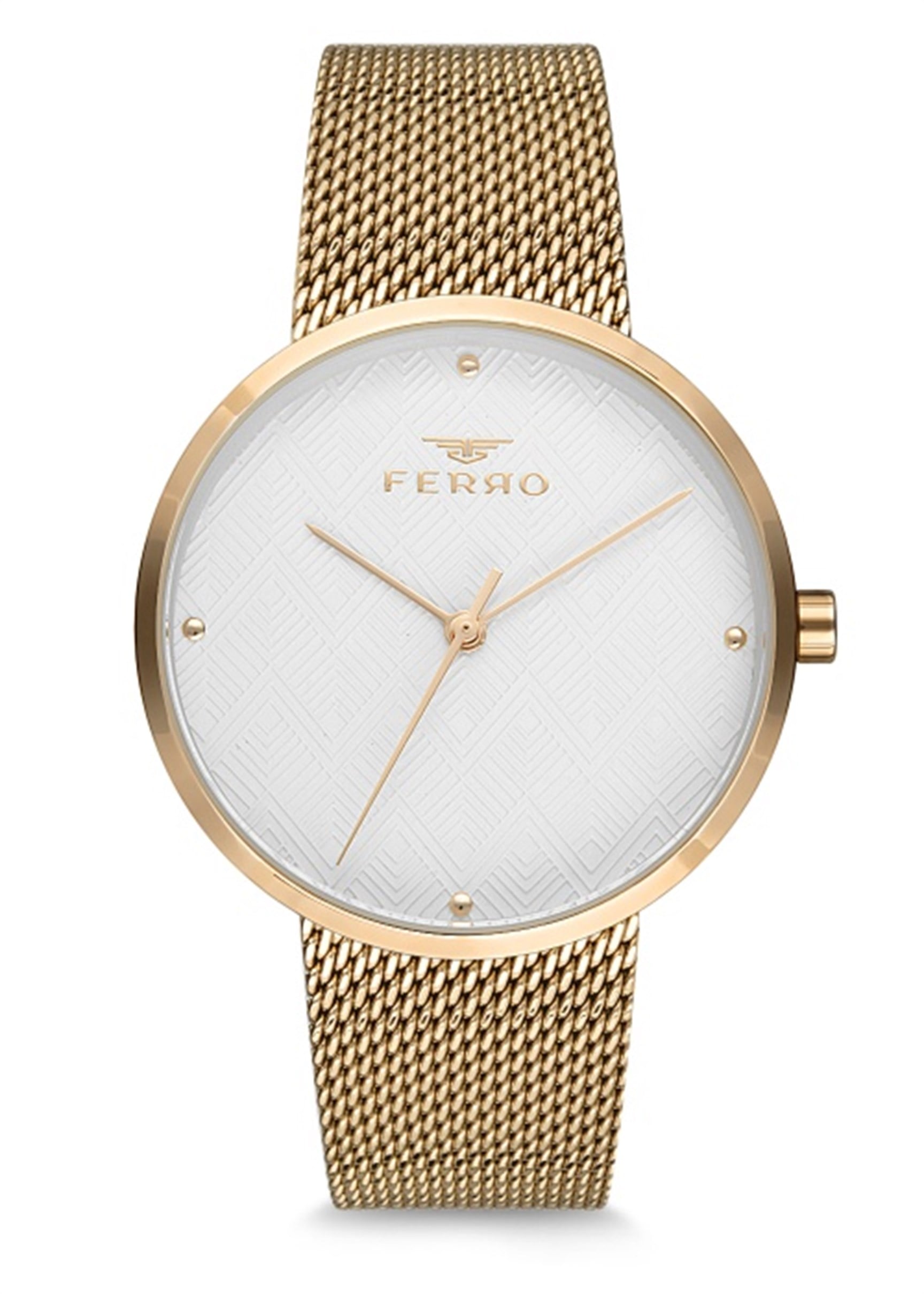 Ferro Sarı Hasır Kordon Kadın Kol Saati F81753C-863-B F81753C-863-B