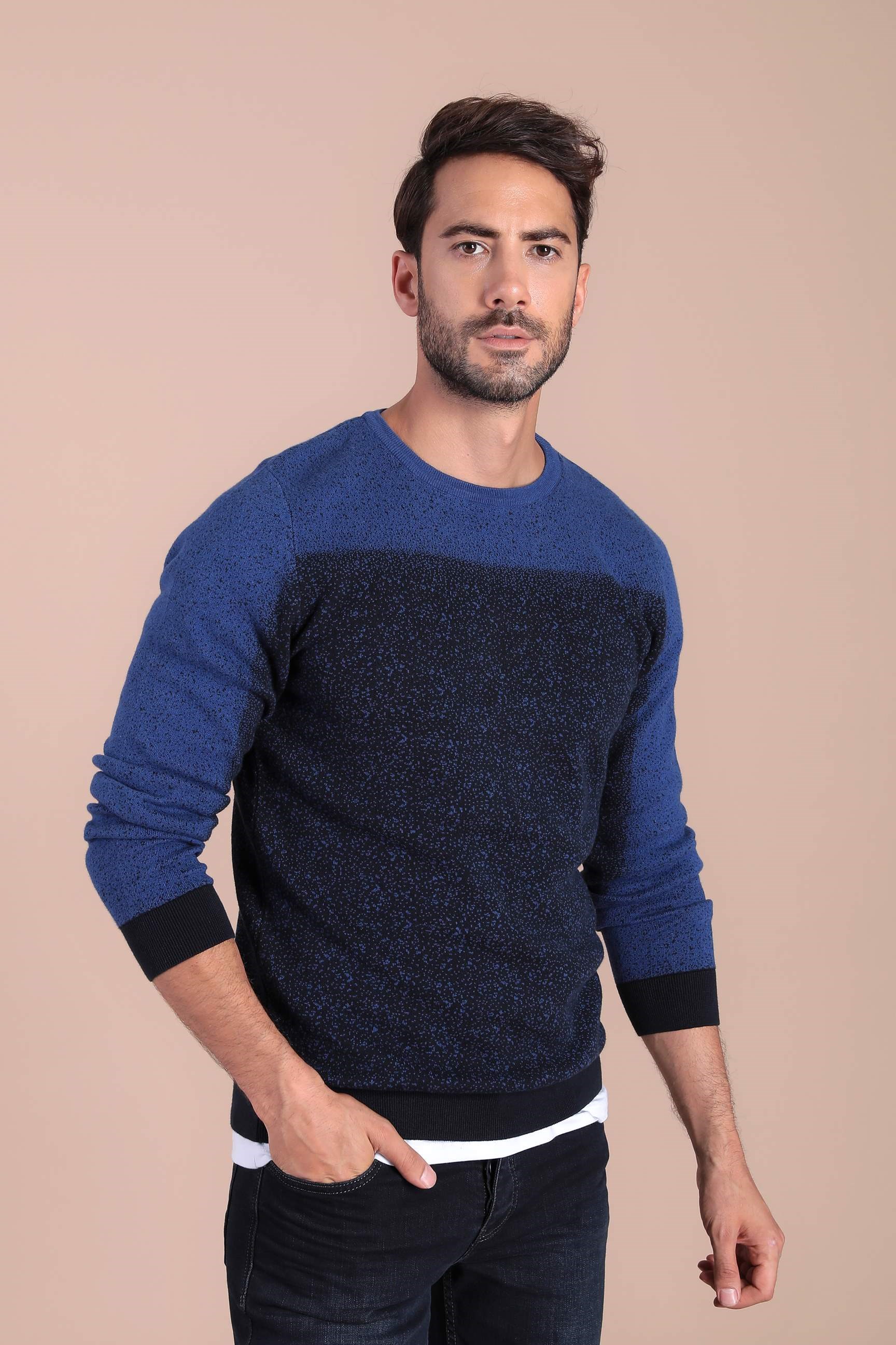 Ferraro Bisiklet Yaka Pamuk İpek Kazak