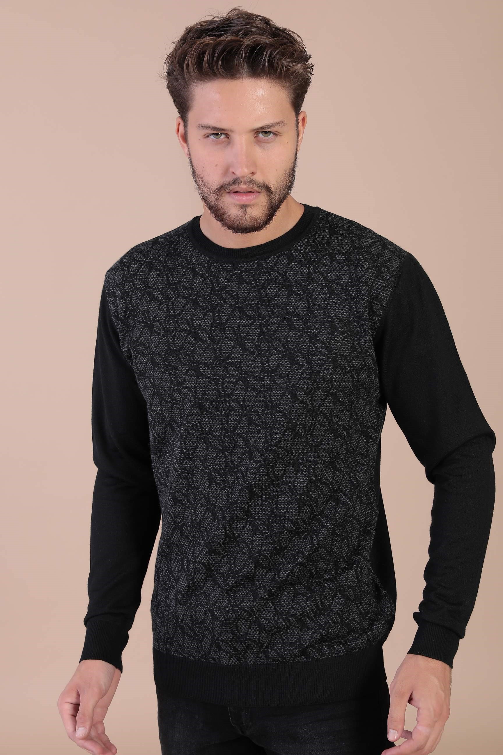 Ferraro Bisiklet Yaka Superfine Yün Kazak