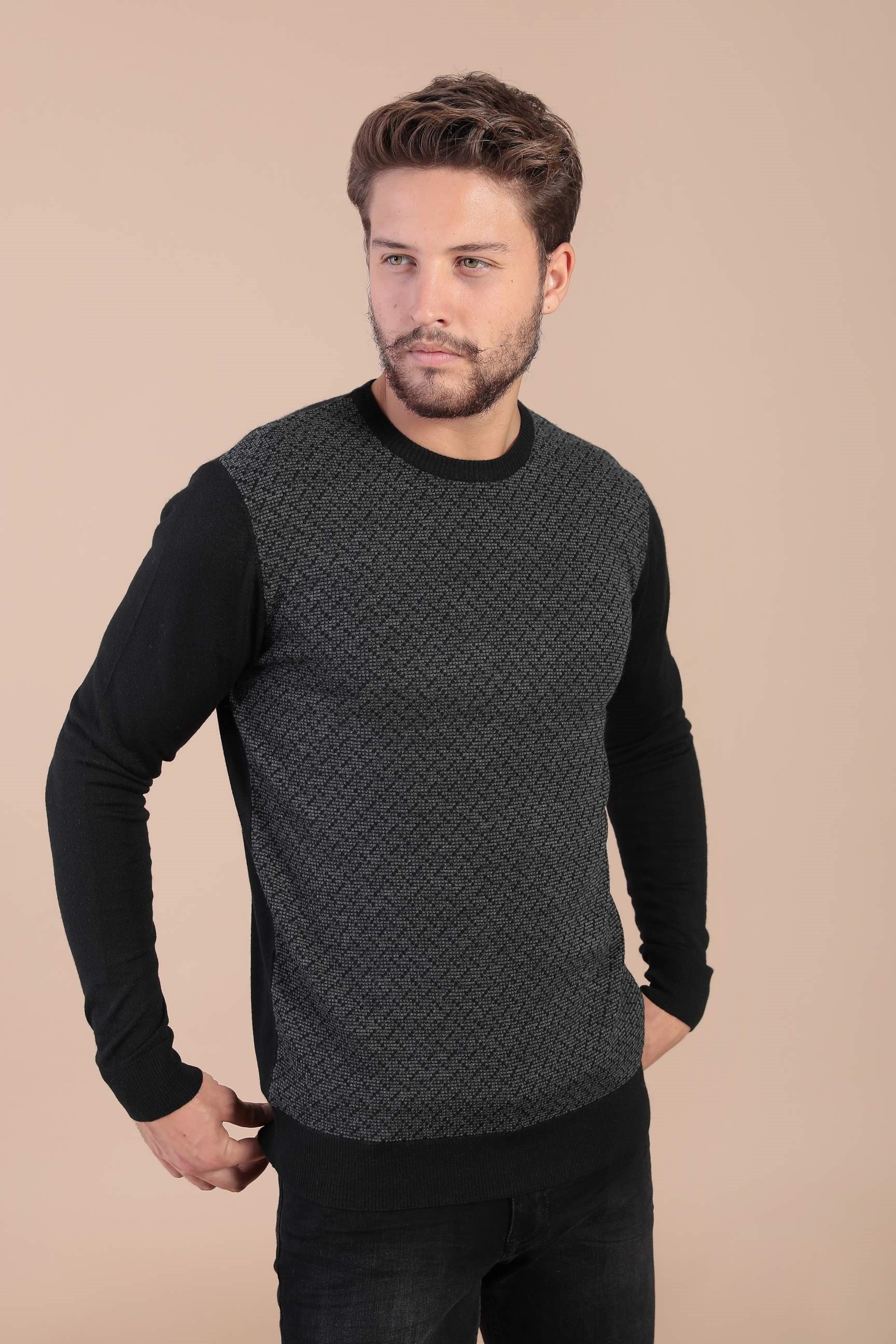 Ferraro Bisiklet Yaka Superfine Yün Kazak