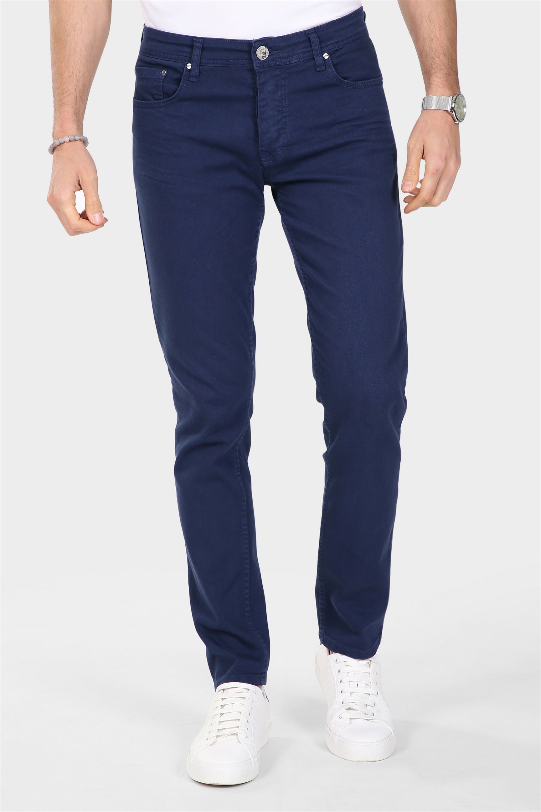 Saks Beş Cepli Erkek Denim Pantolon