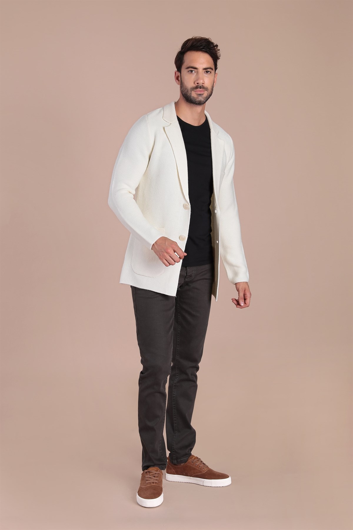 Ferraro Cepli Uzun Yün Triko Ceket | Erkek Giyim | ModaFerraro