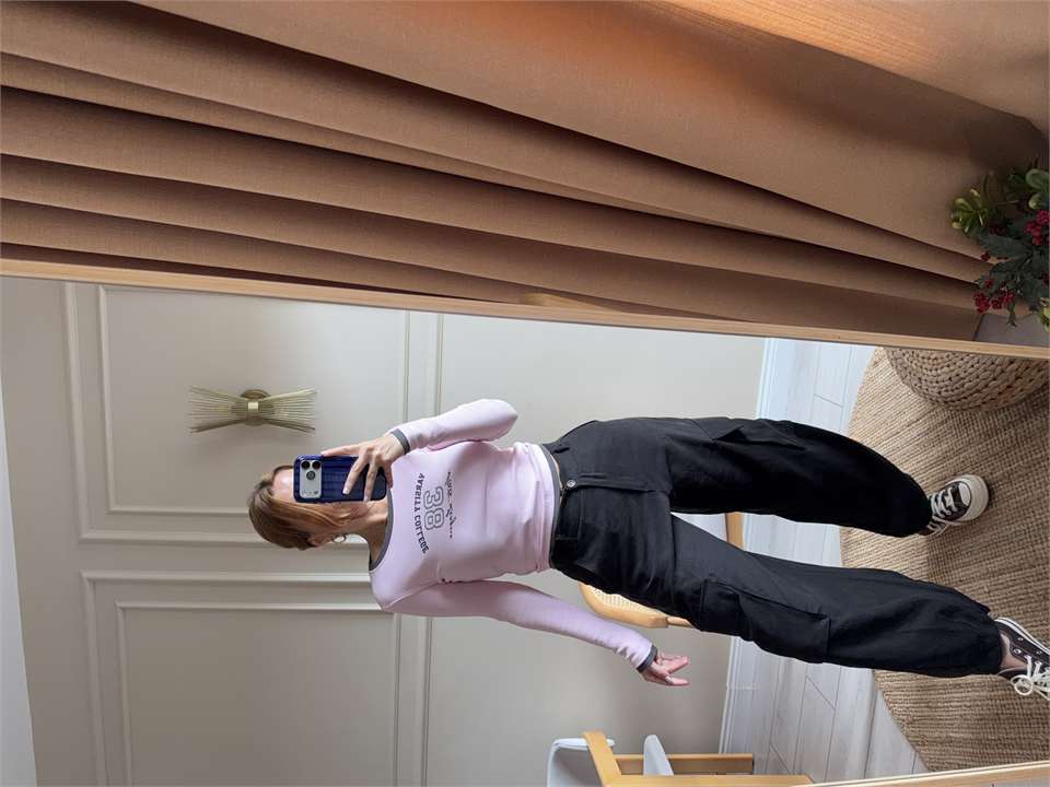 38 Baskılı Uzun Kol Body - Pembe
