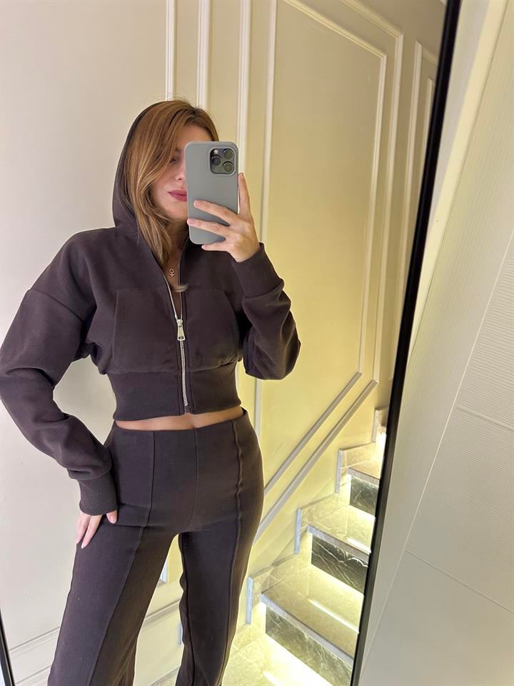 Acı Kahve Fermuarlı Selanik Takım