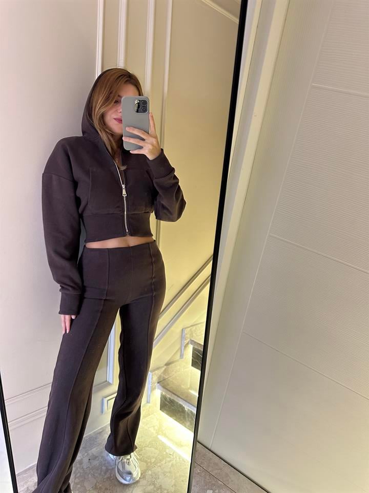 Acı Kahve Fermuarlı Selanik Takım