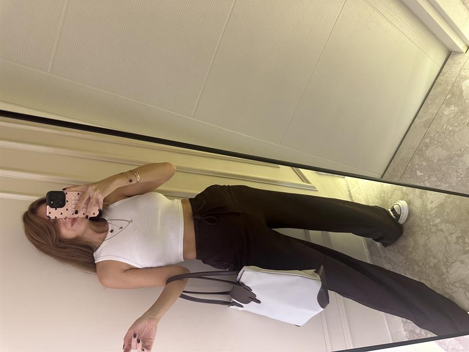 Acı Kahve Meloni Bol Paça Pantolon