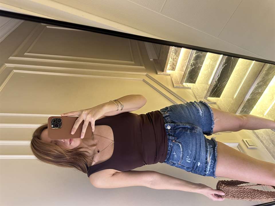 Acı Kahve Sırt Açık Crop Body