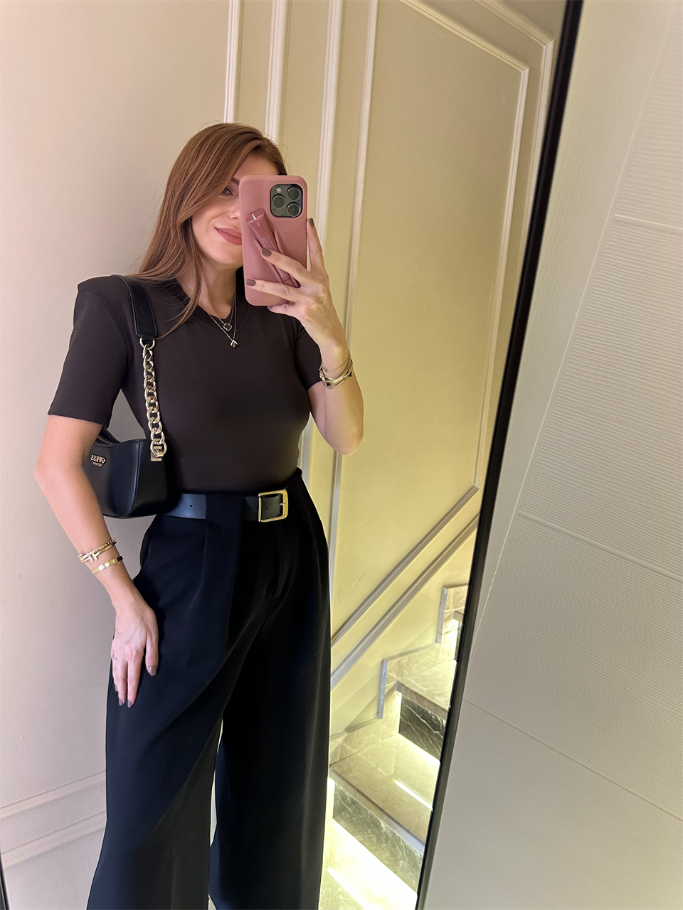 Acı Kahve V Yaka Vatkalı Viskon Çıtçıtlı Bodysuit