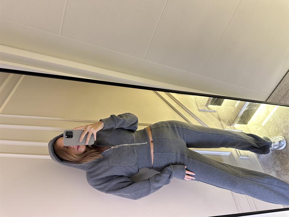 Antrasit Fermuarlı Selanik Takım