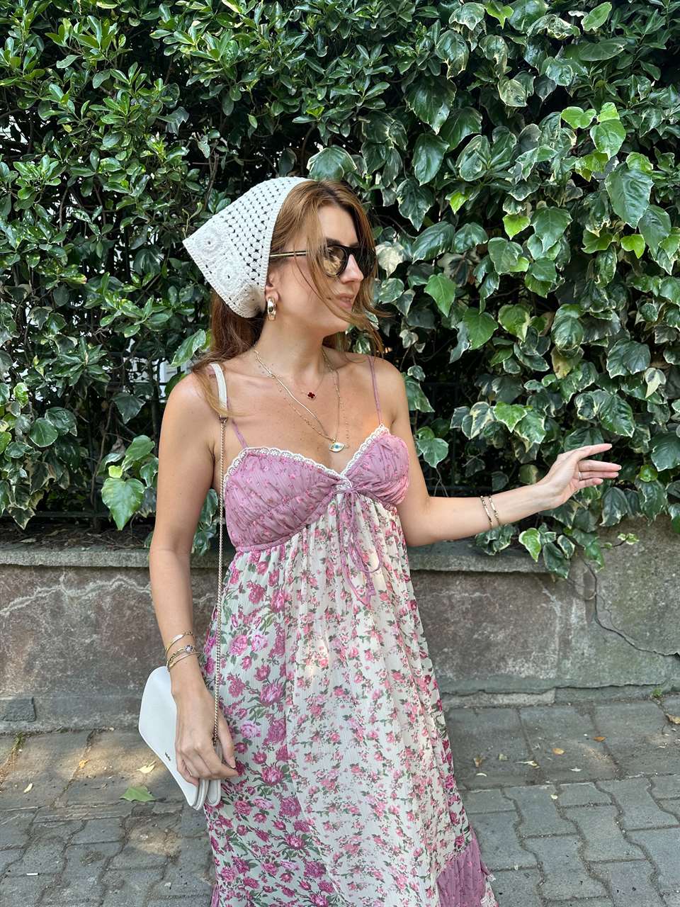 Bej Triko Bandana