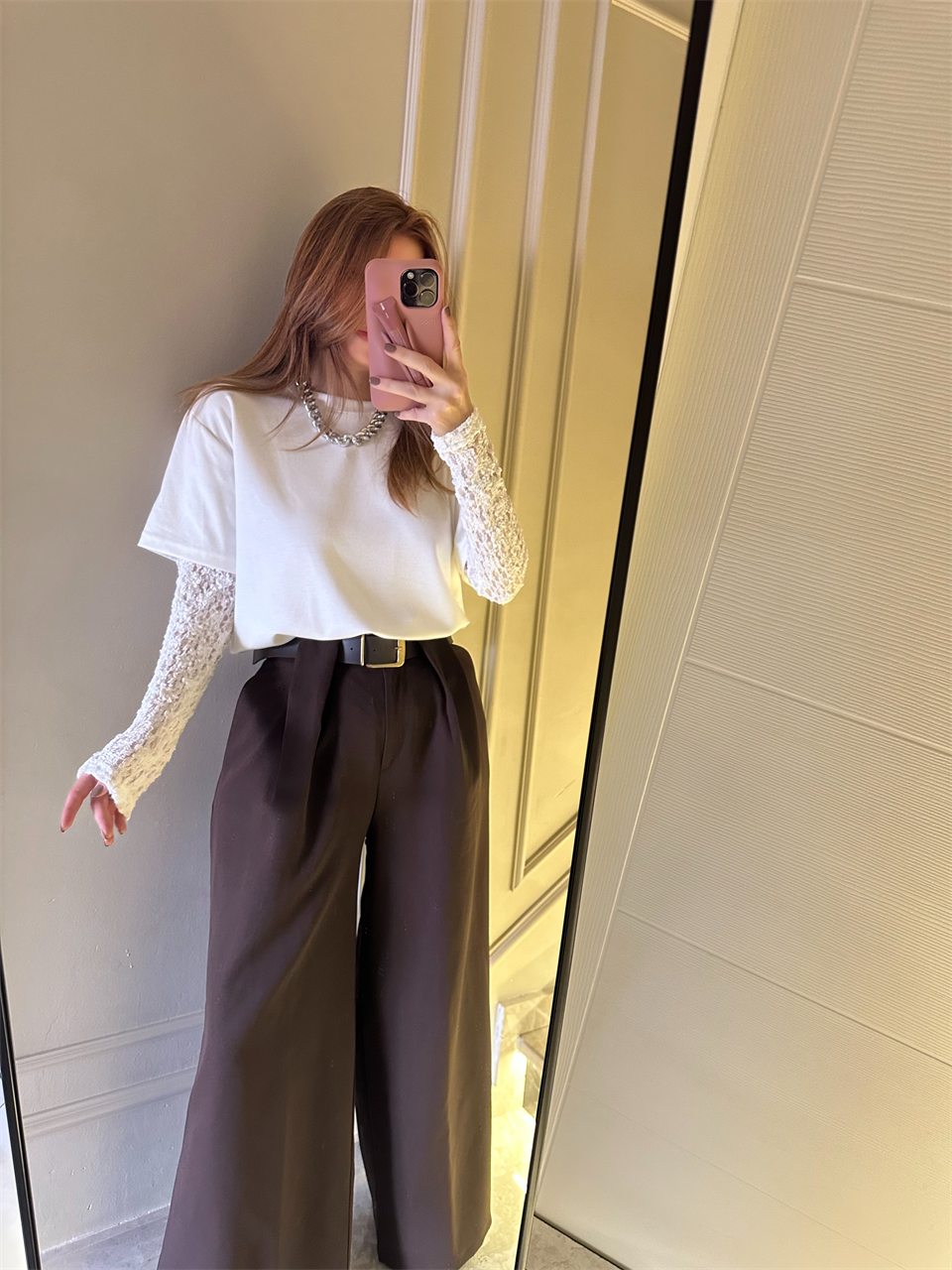 Beyaz Kol Güpürlü İkili Bluz